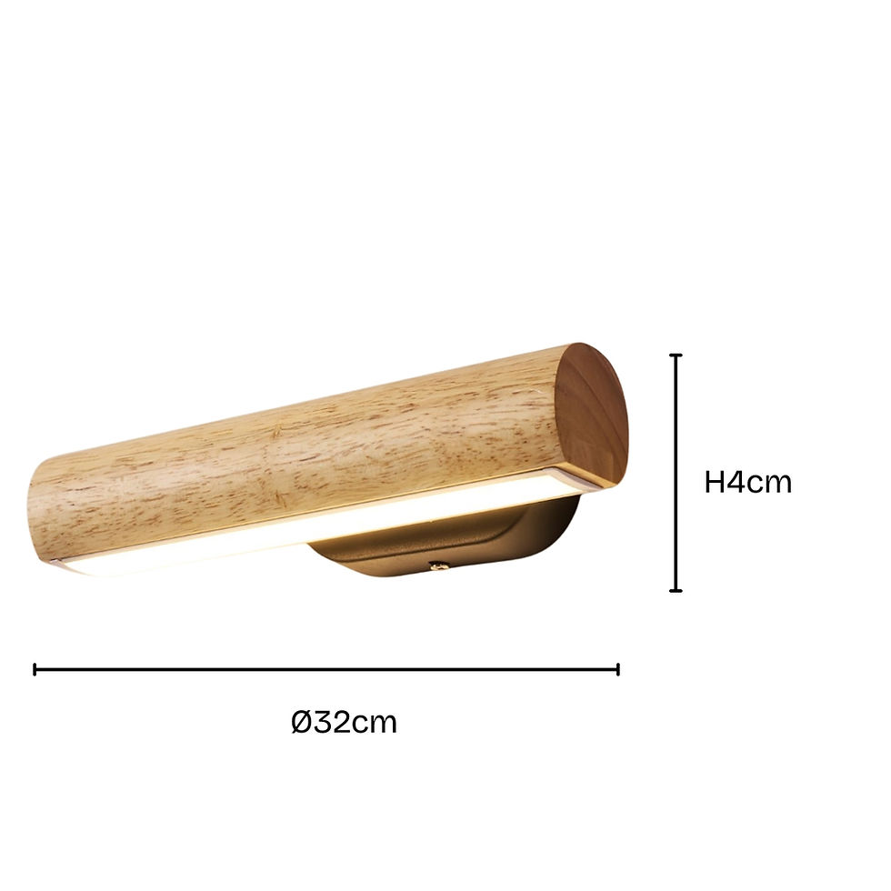 Thumbnail: Nordic Minimalist Wood Wall Lamp