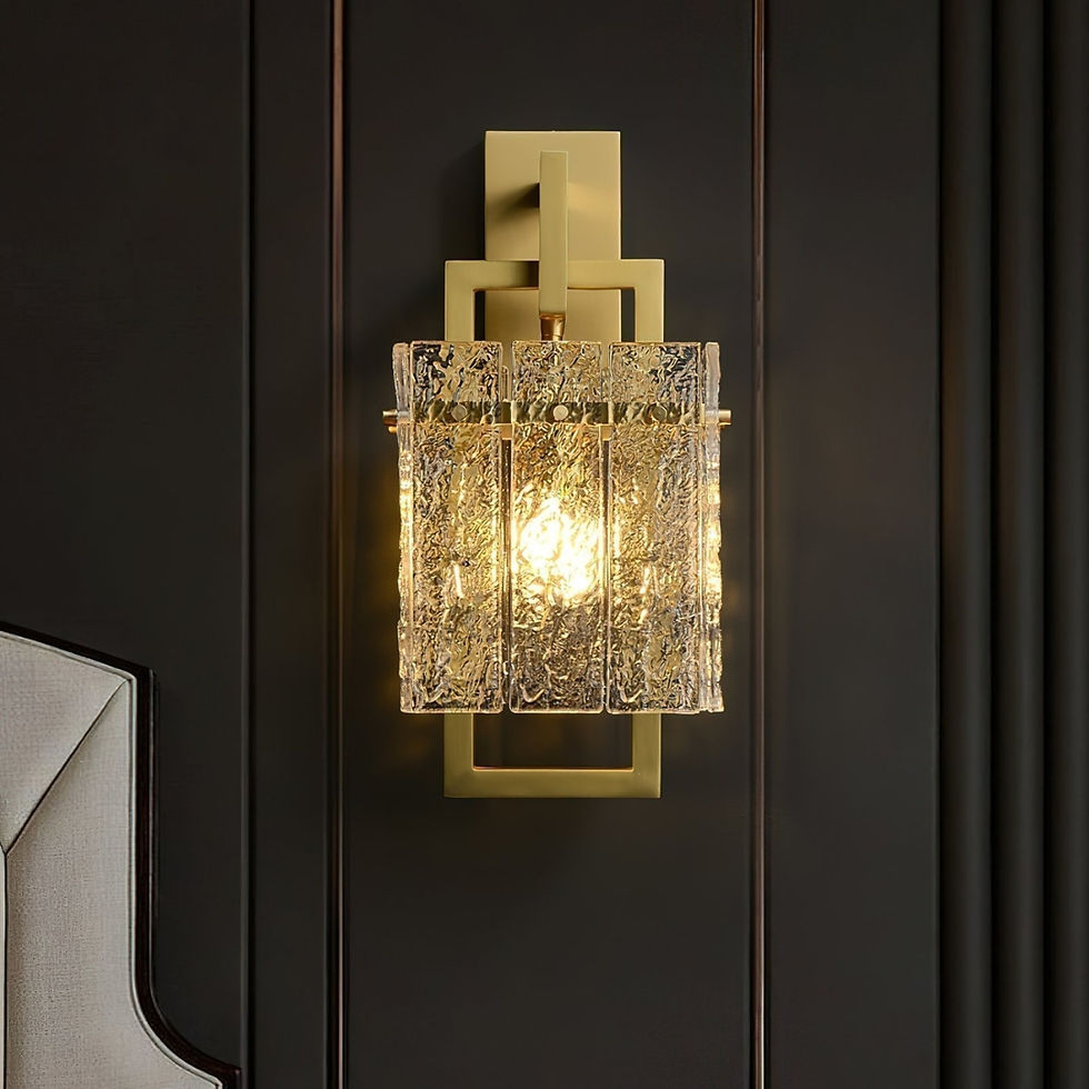 Thumbnail: Corrugated Brass Wall Light