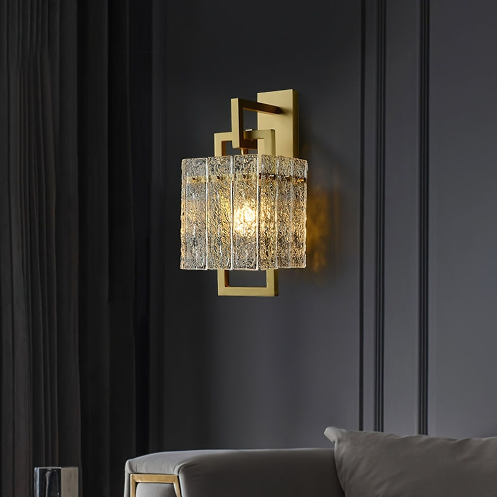 Thumbnail: Corrugated Brass Wall Light