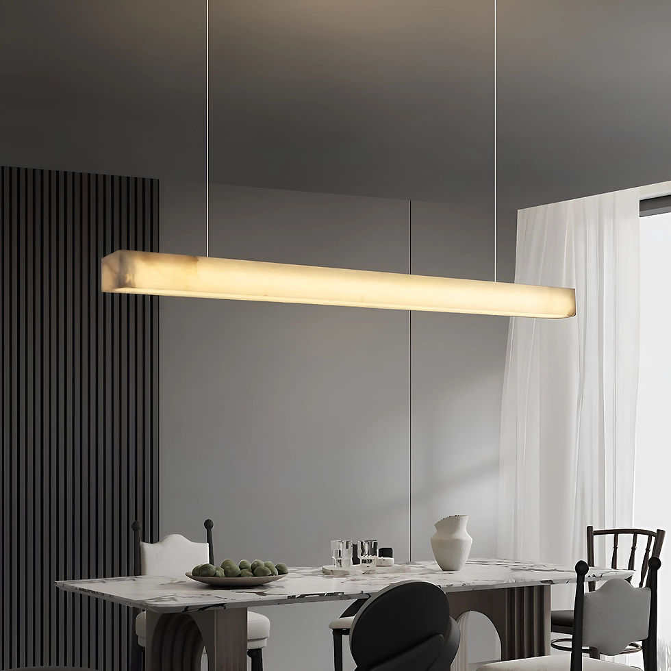 Thumbnail: DORAN Alabaster Pendant Light