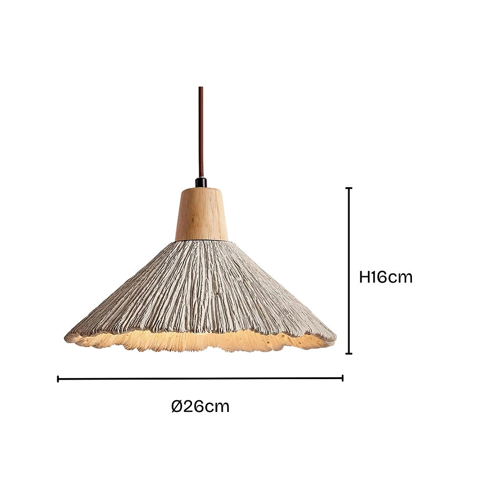 Thumbnail: Concrete Pleated Pendant Lamp