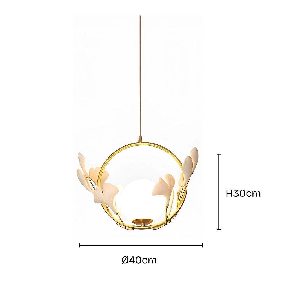 Thumbnail: Gingko Circle Pendant Lamp