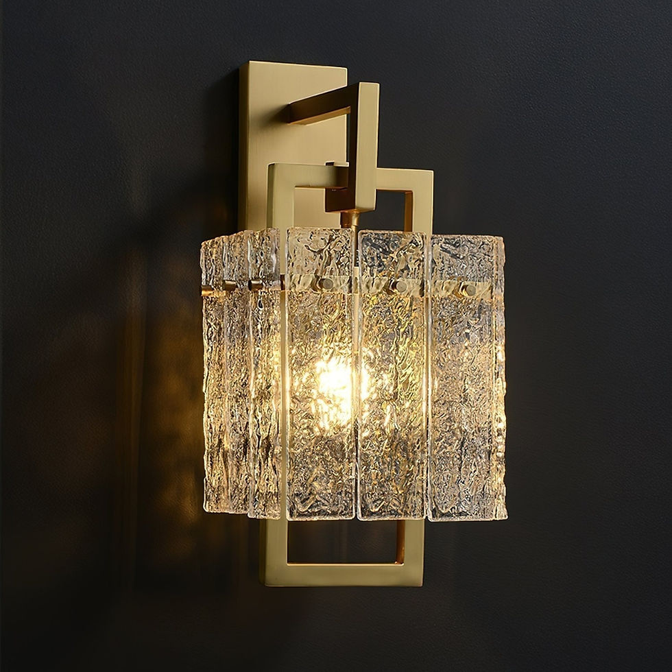 Thumbnail: Corrugated Brass Wall Light