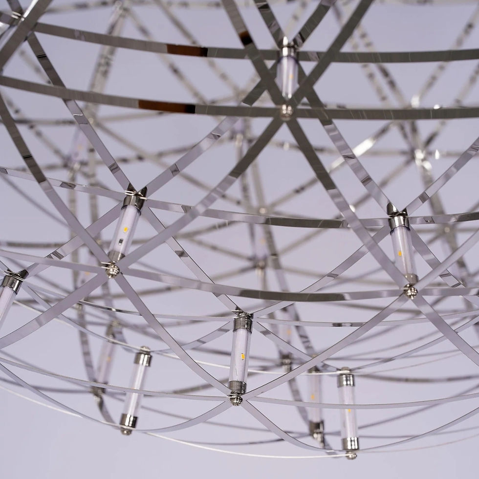 Thumbnail: Silver Spark Ball Pendant Light