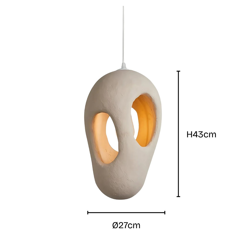 Thumbnail: Hand-Built White Pendant Lamp