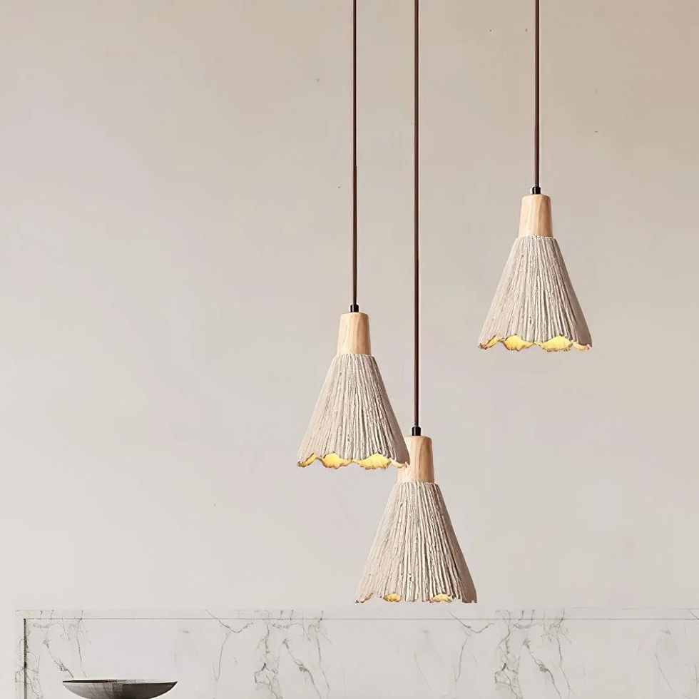 Thumbnail: Concrete Pleated Pendant Lamp