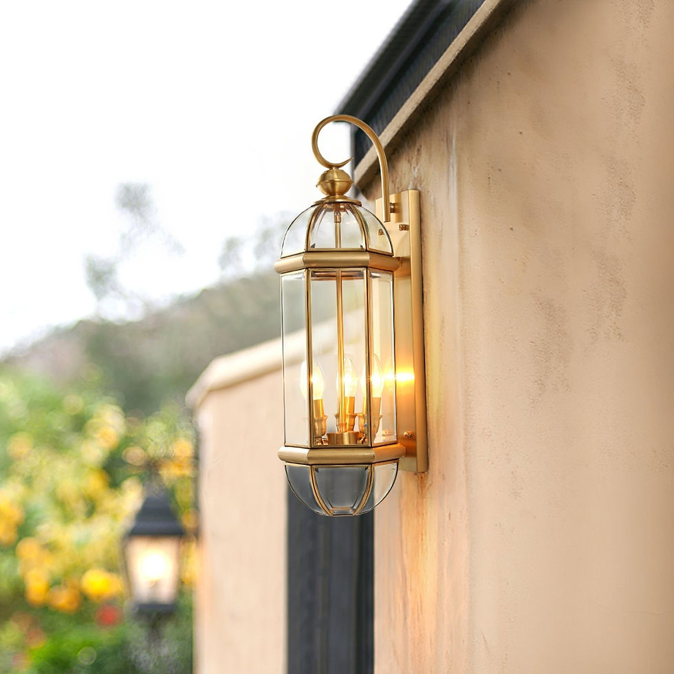 Thumbnail: Retro European Brass Wall Light