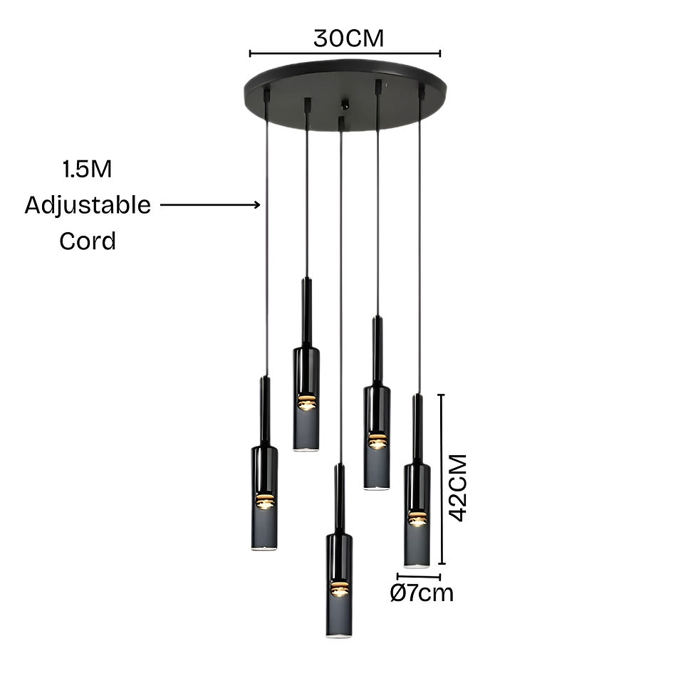Thumbnail: SMPL Crystal Glass Bedside Pendant Light