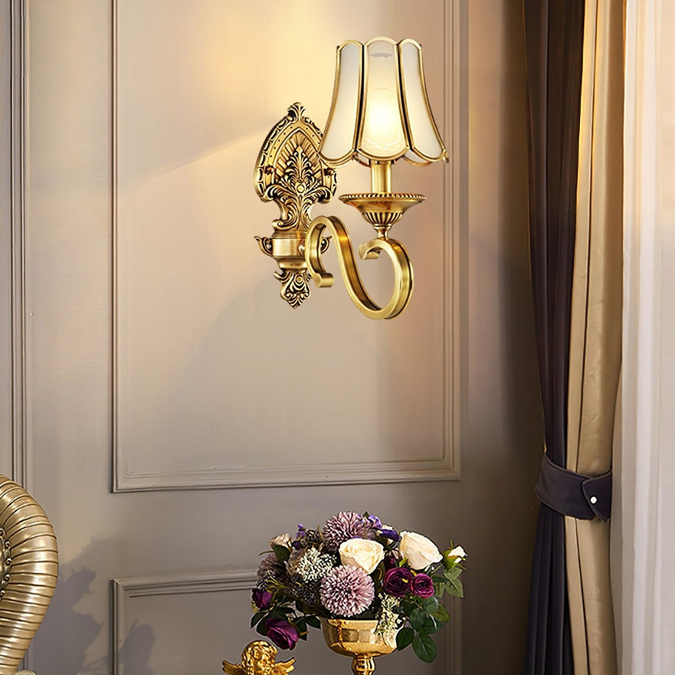 Thumbnail: European Luxury Brass Wall Light