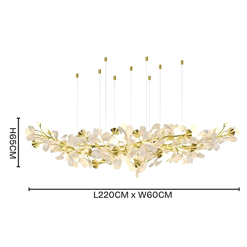Thumbnail: Gingko Leaves Chandelier - Horizontal