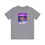 Thumbnail: Funny figure skater cowboy with feather wings dark grey color tee front view.