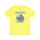 Thumbnail: Funny heavyset guy doing aerobics bright yellow shirt front view.