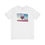 Thumbnail: Jesus Is King Awaits text purple heart tree print ash grey shirt front view.