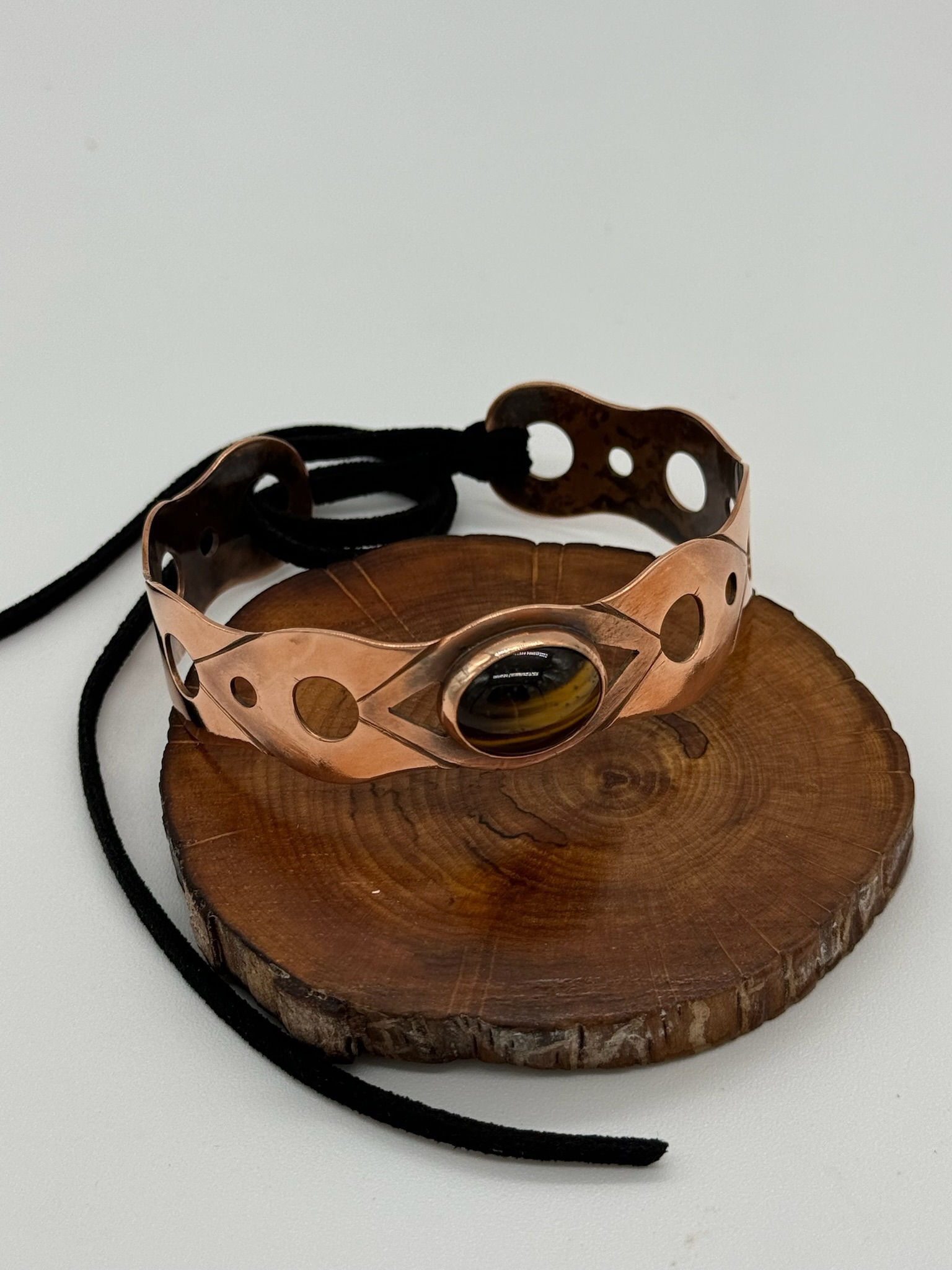 Copper Cuff with Tigers eye 