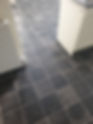 squared tiled floor installation