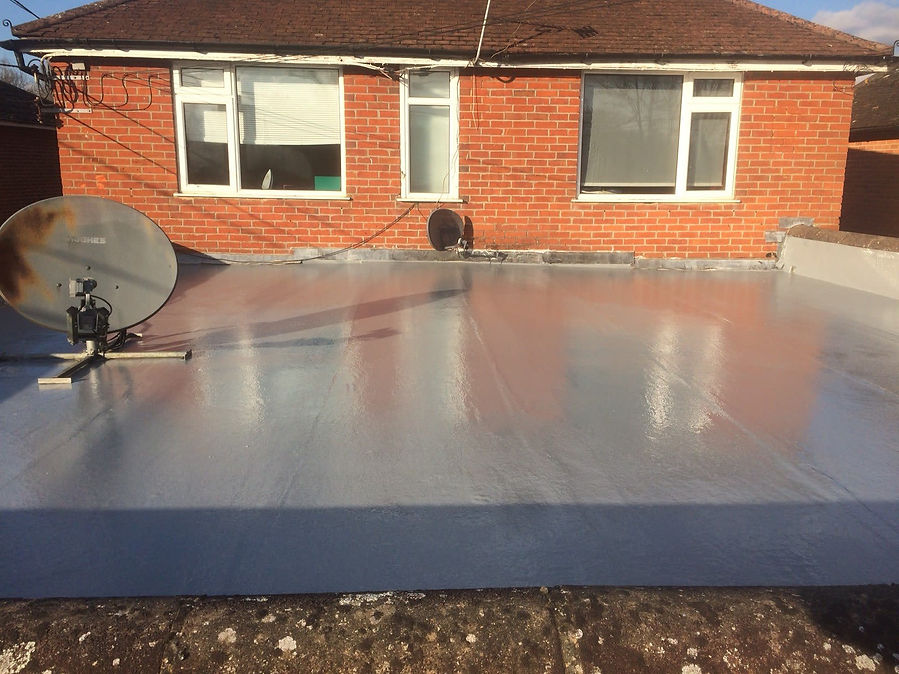 Finished work of our flat roofing contractors for a house in Cardiff.