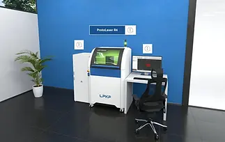A virtual product showroom with a PCB prototyping setup