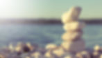 a stack of rocks on a beach