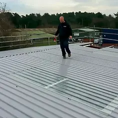 An example of professional industrial roofing in Portsmouth