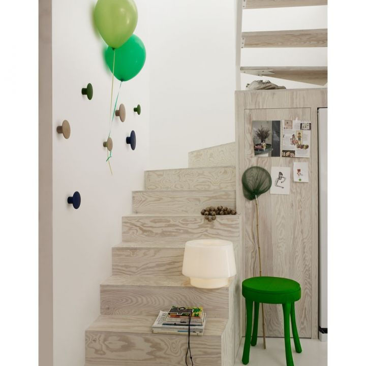 Lot de patères en bois design