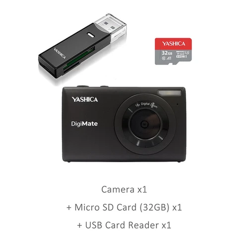 YASHICA YAS-DGM100デジタルカメラmicroSD カードリーダー YASHICA DigiMate (Black) | YASHICA
