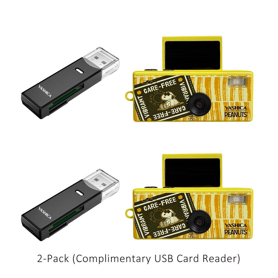 Thumbnail: Two sets of YASHICA x Peanuts Funtastic Keychain Camera(Sweet Dreams Home) and YASHICA USB Card Reader