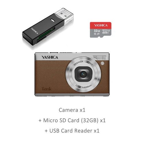 YASHICA Tank Compact Digital Camera (Brown) | YASHICA