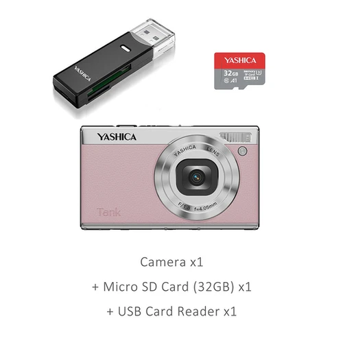 YASHICA Tank Compact Digital Camera (Pink Marshmallow) | YASHICA