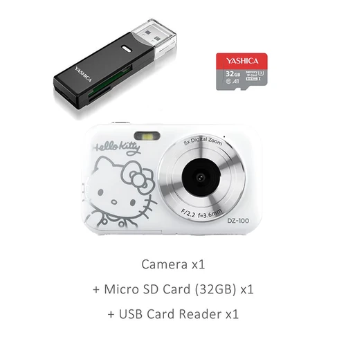YASHICA x Hello Kitty Digital Camera DZ-100 (White) | YASHICA