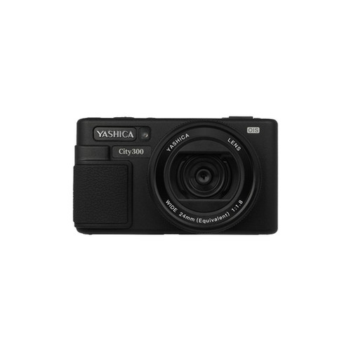 YASHICA City 300 Digital Camera (Black) with QuickFlash Camera