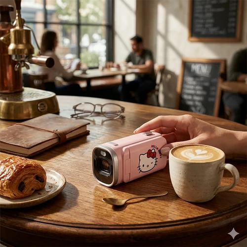 YASHICA x Hello Kitty DigiPocket Camcorder (Pink) | YASHICA