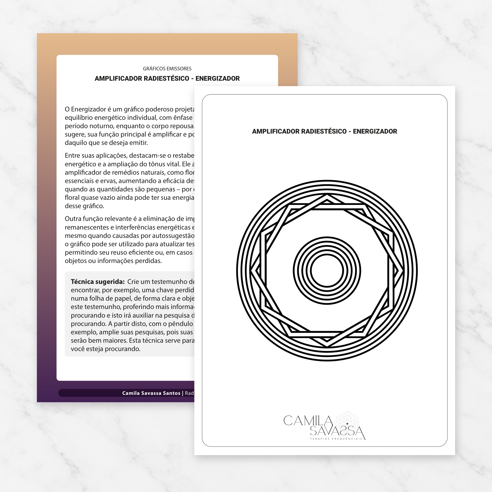 Amplificador Radiestésico - Energizador — gráfico Radiônico Emissor em PDF por Camila Savassa Santos