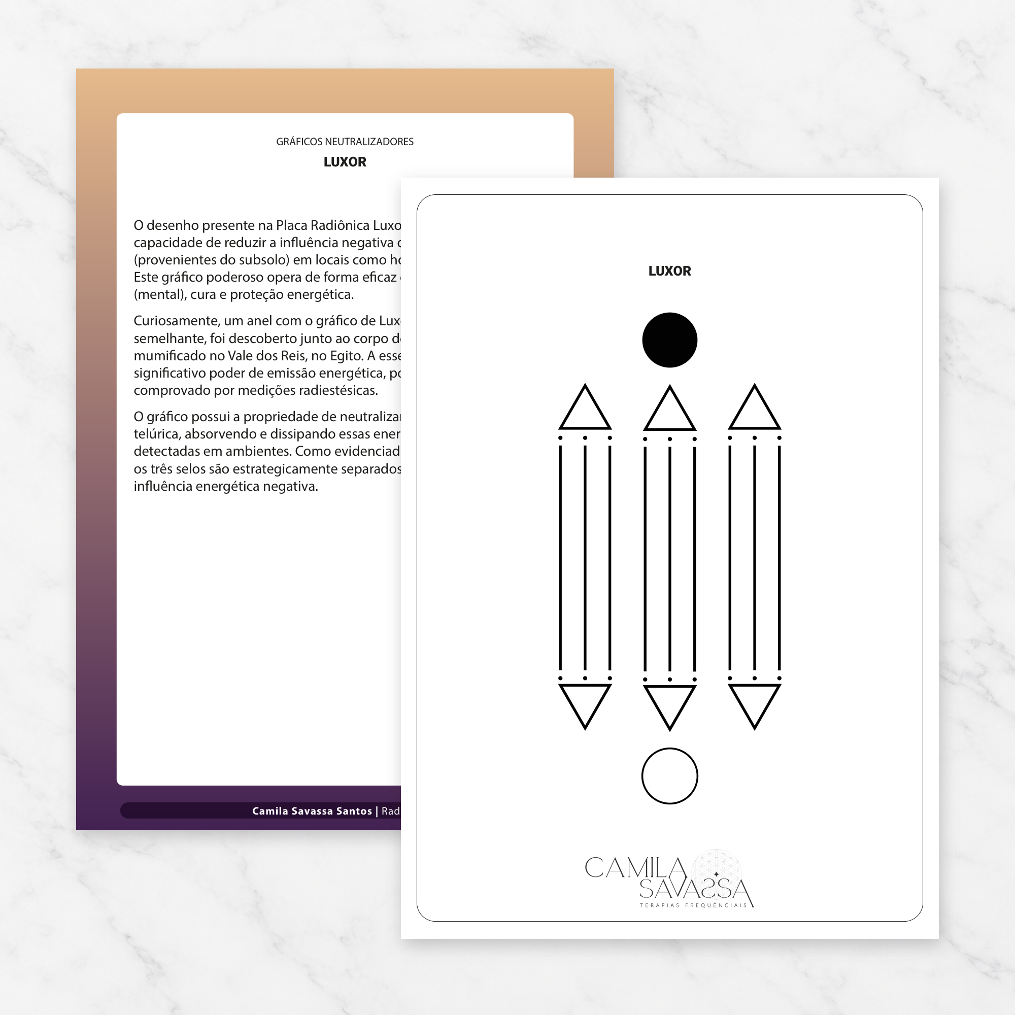 Luxor — gráfico Radiônico Neutralizador em PDF por Camila Savassa Santos