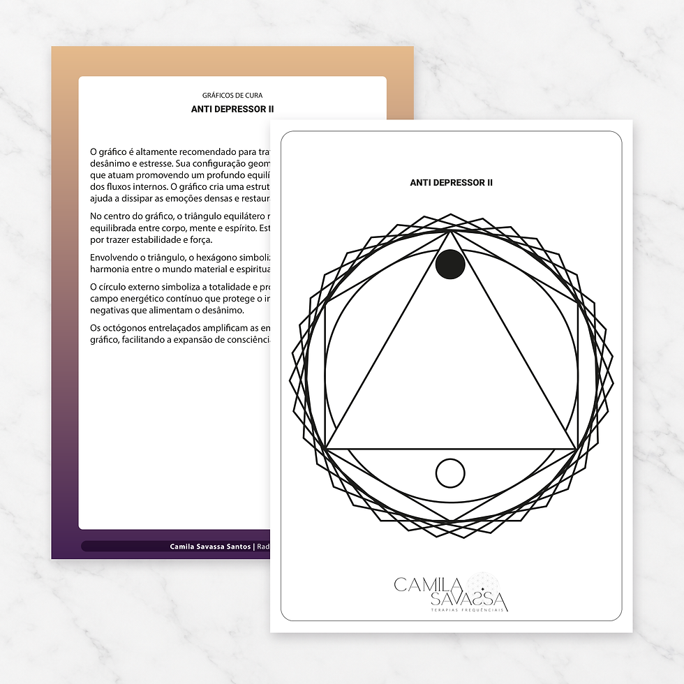 Anti Depressor II — gráfico Radiônico de Cura em PDF por Camila Savassa Santos