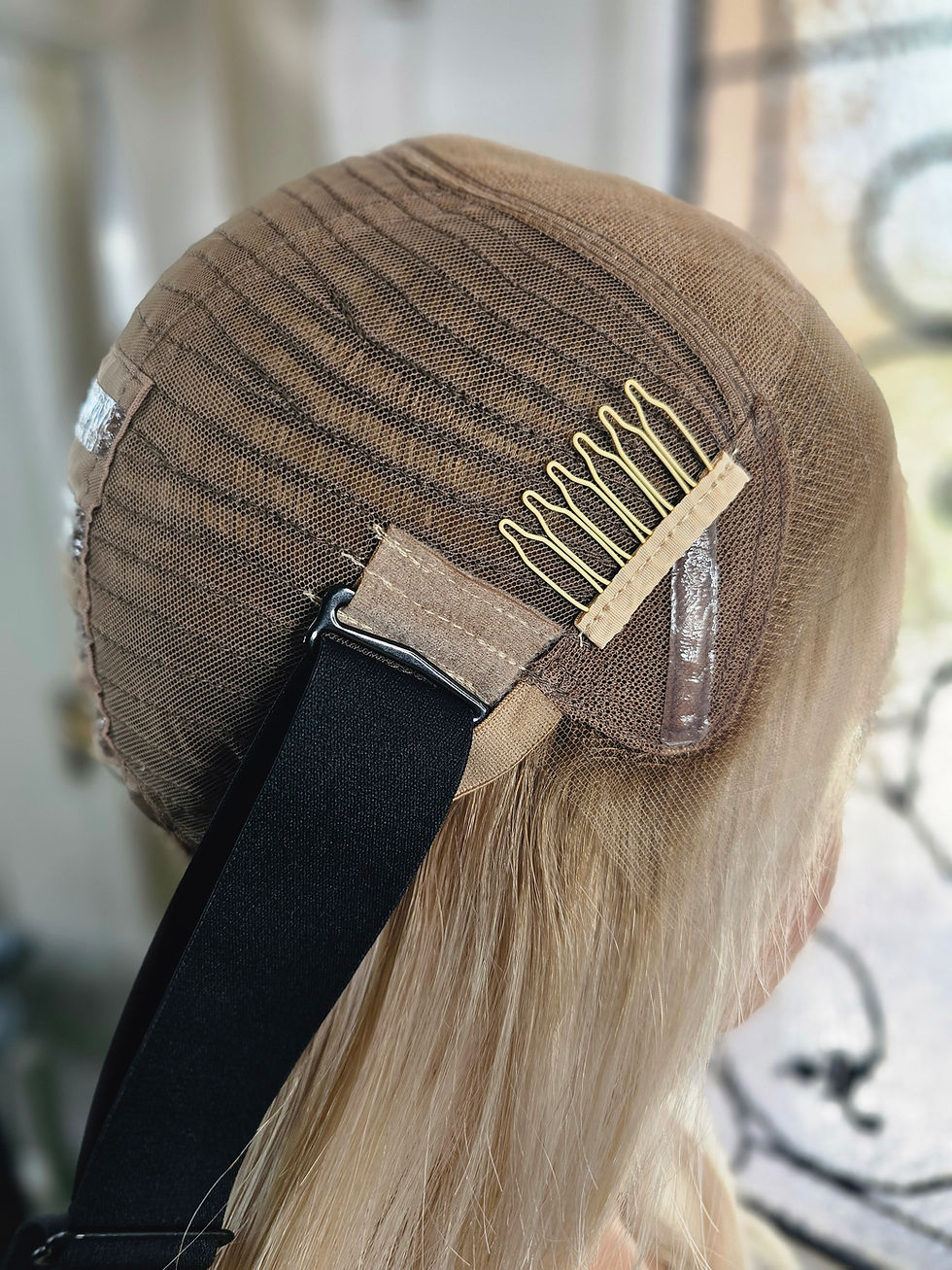 Thumbnail: PRE-ORDER 19"-27" Custom Brazilian Lace Top Wig *CHAMPAGNE HONEY*