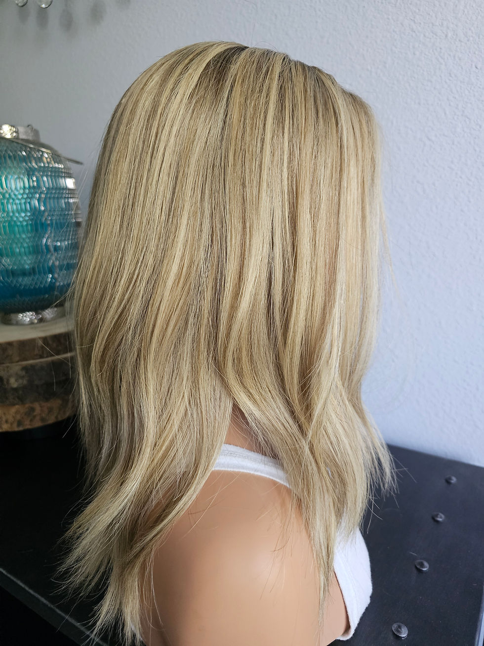 Thumbnail: *ANDY* European 18" Lace Top Wig *Dimensional Blonde*