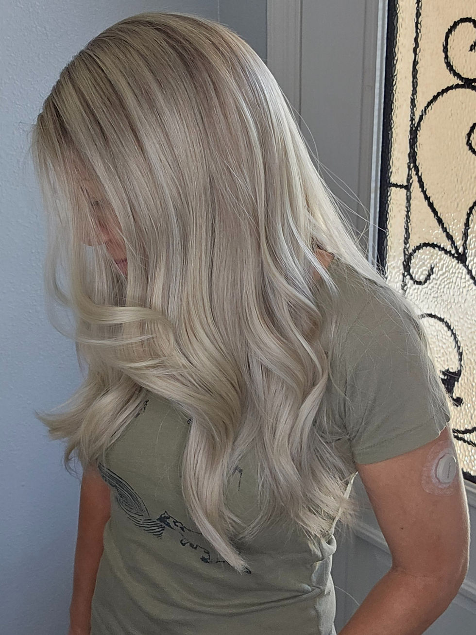 Thumbnail: Custom 22" European lace top Velvet lined wig for C