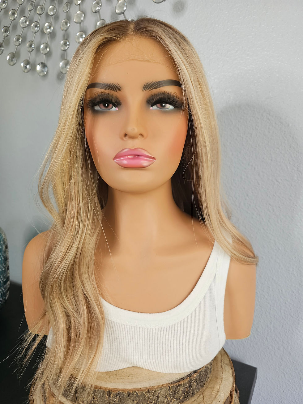 Thumbnail: *CLEARANCE sale* 21" "ASHLEIGH" European Lace Top Wig