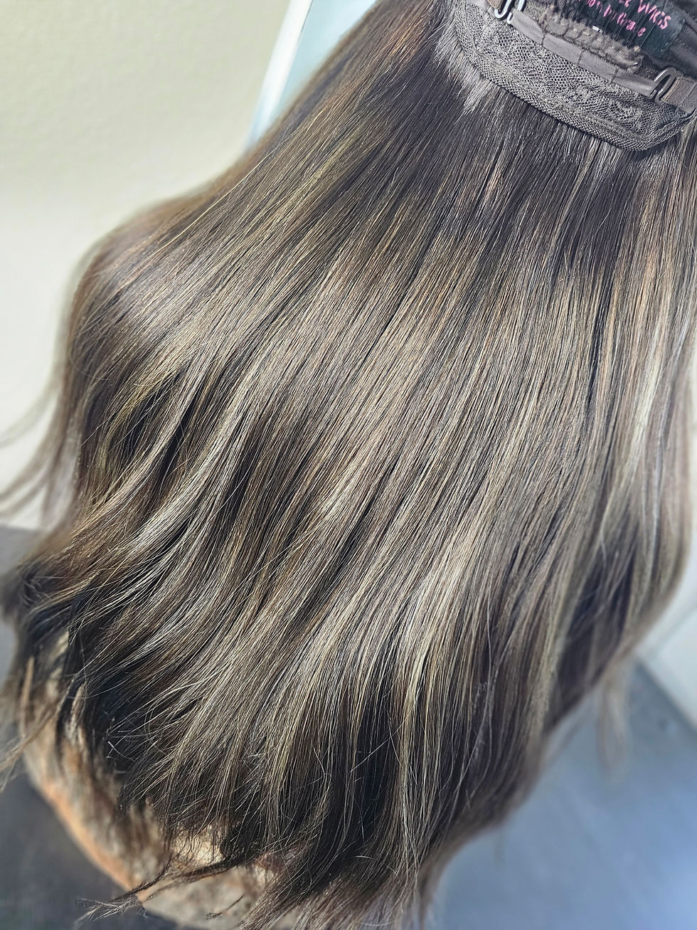 Thumbnail: *New* resell 24" Custom Lisa Grace Wigs in Cool Brunette *medium*