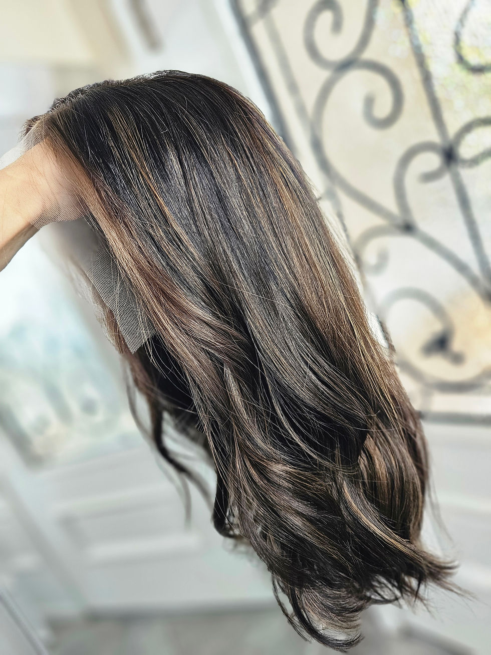 Thumbnail: 18" Custom Virgin European Lace top wig for GW