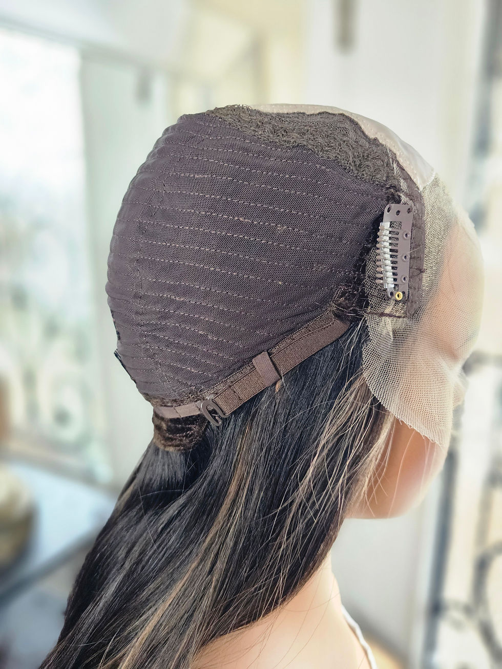 Thumbnail: 16" Custom Virgin European Lace top wig for GW