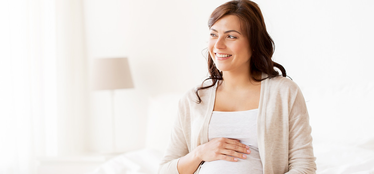 Smiling Pregnant Woman