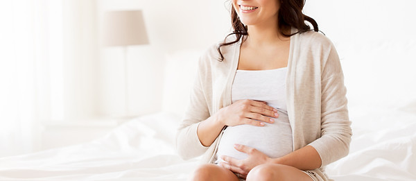 妊婦の笑顔