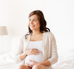 Pregnant Woman Smiling