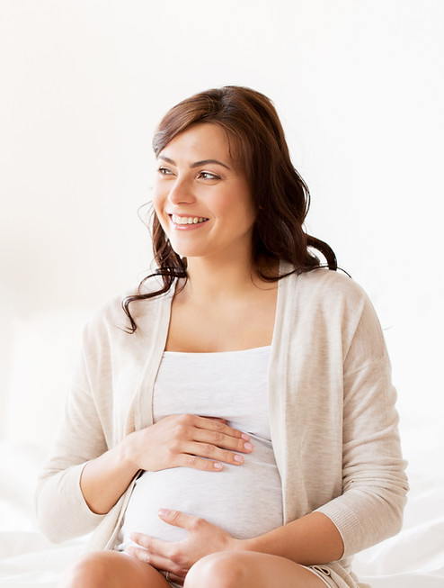 Pregnant Woman Smiling