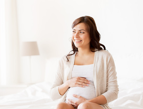 Smiling Pregnant Woman