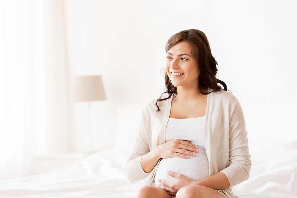 Pregnant Woman Smiling