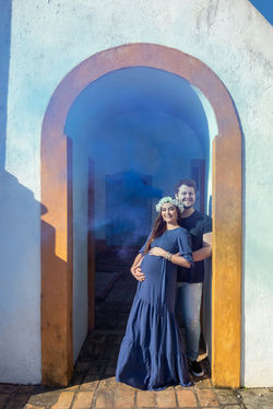 Nicolli e Vicente na espera de Tom