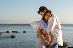 Nicolli e Vicente na espera de Tom