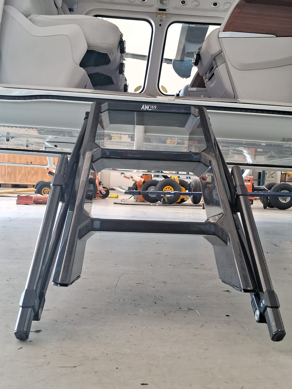 Thumbnail: Aeroladder | Helicopter Carbon Fiber Ladder | Agusta AW169